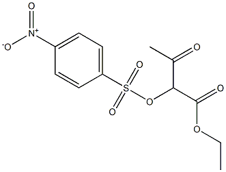 2-[(4-Nitrophenyl)sulfonyloxy]acetoacetic acid ethyl ester Struktur