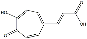 3-(2-Hydroxy-1-oxocyclohepta-2,4,6-trien-5-yl)acrylic acid Struktur