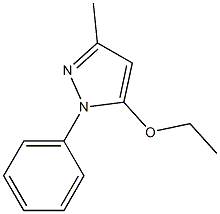 1-Phenyl-3-methyl-5-ethoxy-1H-pyrazole Struktur