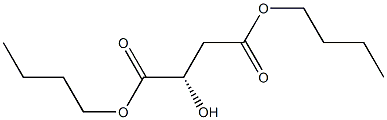 [S,(-)]-2-Hydroxysuccinic acid dibutyl ester Struktur