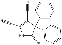 5-Imino-4,4-diphenyl-1-azacyclopenta-2-ene-2,3-dicarbonitrile Struktur