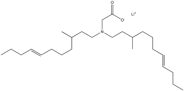 N,N-Bis(3-methyl-7-undecenyl)glycine lithium salt Struktur