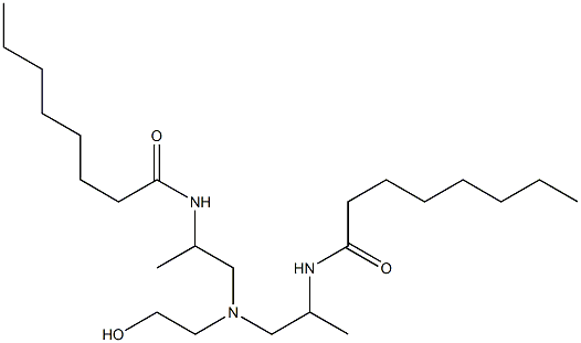 N,N-Bis[2-(capryloylamino)propyl]-2-hydroxyethylamine Struktur