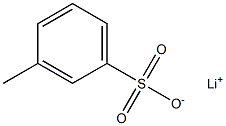 m-Toluenesulfonic acid lithium salt Struktur