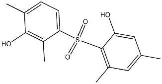 2,3'-Dihydroxy-2',4,4',6-tetramethyl[sulfonylbisbenzene] Struktur