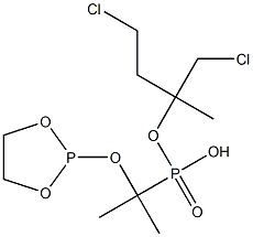 [1-(1,3,2-Dioxaphospholan-2-yloxy)-1-methylethyl]phosphonic acid (2-chloroethyl)(2-chloro-1-methylethyl) ester Struktur