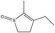 4,5-Dihydro-3-ethyl-2-methylthiophene 1-oxide Struktur