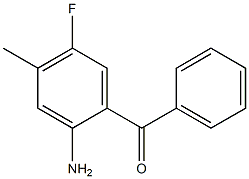 2-Amino-5-fluoro-4-methylbenzophenone Struktur