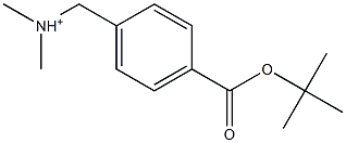 4-tert-Butyloxycarbonyl-N,N-dimethylbenzenemethanaminium Struktur