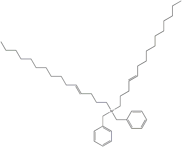 Di(4-pentadecenyl)dibenzylaminium Struktur