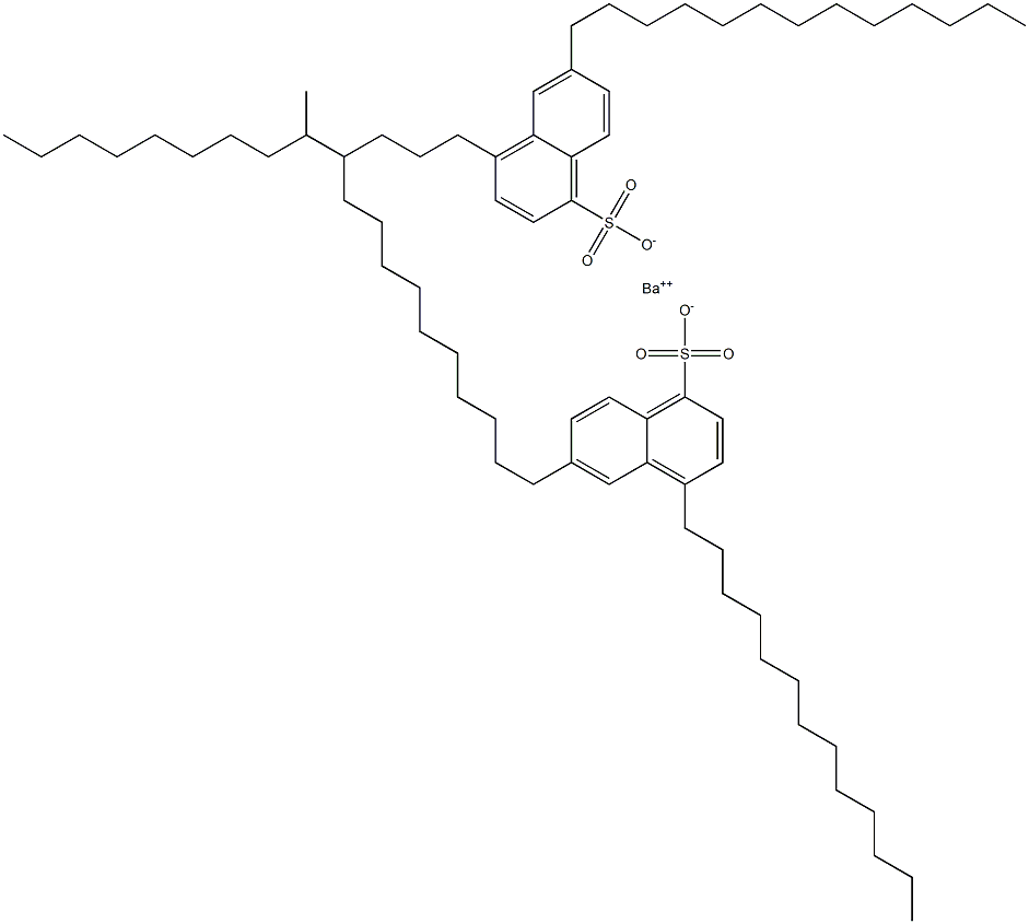 Bis(4,6-ditridecyl-1-naphthalenesulfonic acid)barium salt Struktur