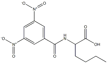 2-[(3,5-Dinitrobenzoyl)amino]hexanoic acid Struktur