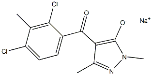 Sodium 4-(2,4-dichloro-m-toluoyl)-1,3-dimethyl-1H-pyrazole-5-olate Struktur