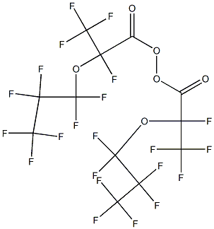 Bis[2-(heptafluoropropoxy)tetrafluoropropionyl] peroxide Struktur