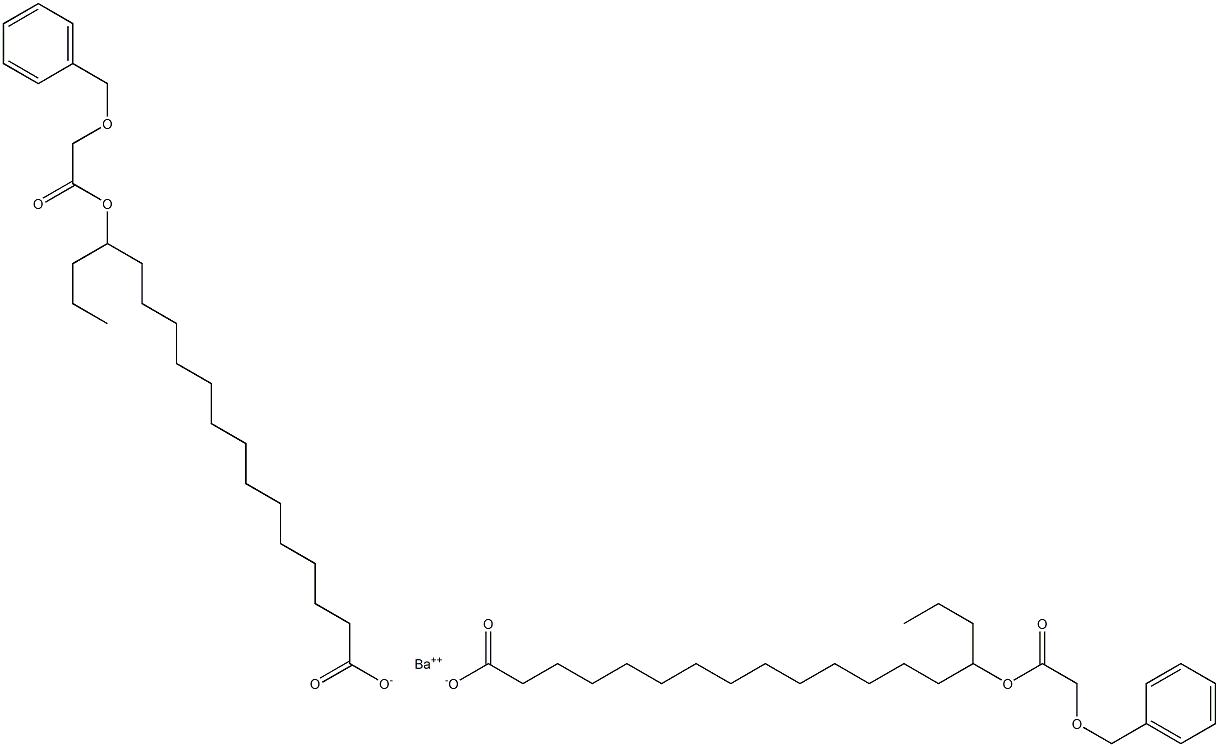 Bis[15-(benzyloxyacetoxy)stearic acid]barium salt Struktur