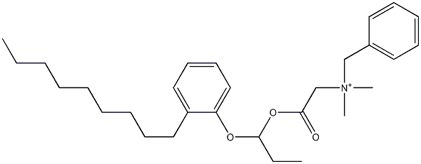 N,N-Dimethyl-N-benzyl-N-[[[1-(2-nonylphenyloxy)propyl]oxycarbonyl]methyl]aminium Struktur