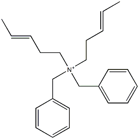 Di(3-pentenyl)dibenzylaminium Struktur