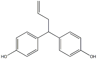 4,4-Bis(4-hydroxyphenyl)-1-butene Struktur