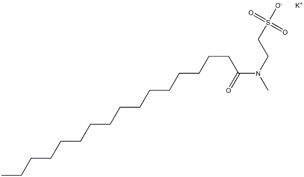 N-Heptadecanoyl-N-methyltaurine potassium salt Struktur