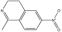 1-Methyl-6-nitro-3,4-dihydroisoquinoline Struktur