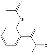 N-[2-[(Methoxycarbonyl)carbonyl]phenyl]acetamide Struktur