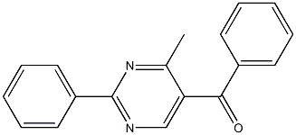 5-Benzoyl-4-methyl-2-phenylpyrimidine Struktur