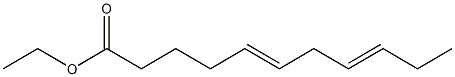 5,8-Undecadienoic acid ethyl ester Struktur