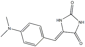 5-[4-(Dimethylamino)benzylidene]imidazolidine-2,4-dione Struktur