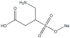 4-Amino-3-(sodiosulfo)butyric acid Struktur