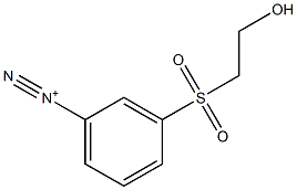 m-(2-Hydroxyethylsulfonyl)benzenediazonium Struktur