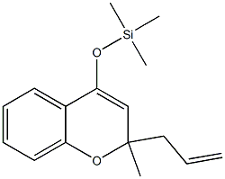 2-Methyl-2-(2-propenyl)-4-(trimethylsilyloxy)-2H-1-benzopyran Struktur