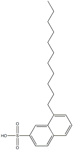 8-Undecyl-2-naphthalenesulfonic acid Struktur