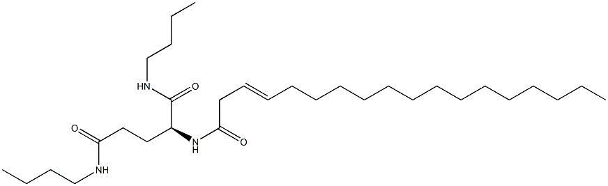 N2-(3-Octadecenoyl)-N1,N5-dibutylglutaminamide Struktur