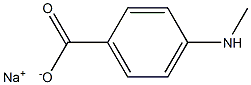 p-(Methylamino)benzoic acid sodium salt Struktur