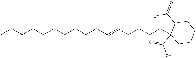 Cyclohexane-1,2-dicarboxylic acid hydrogen 1-(5-hexadecenyl) ester Struktur