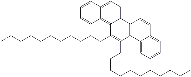 13,14-Diundecylpicene Struktur