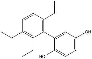 2-(2,3,6-Triethylphenyl)benzene-1,4-diol Struktur