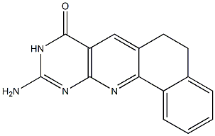 10-Amino-5,6-dihydrobenzo[h]pyrimido[4,5-b]quinoline-8(9H)-one Struktur