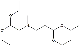 3-Methyl-3-azahexanedial bis(diethyl acetal) Struktur