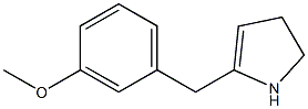 4,5-Dihydro-2-(3-methoxybenzyl)-1H-pyrrole Struktur