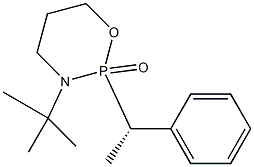 3-tert-Butyl-3,4,5,6-tetrahydro-2-[(S)-1-phenylethyl]-2H-1,3,2-oxazaphosphorin-2-one Struktur