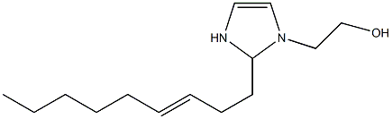 2-(3-Nonenyl)-4-imidazoline-1-ethanol Struktur