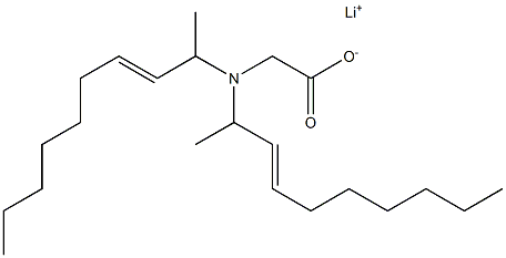 N,N-Di(3-decen-2-yl)aminoacetic acid lithium salt Struktur