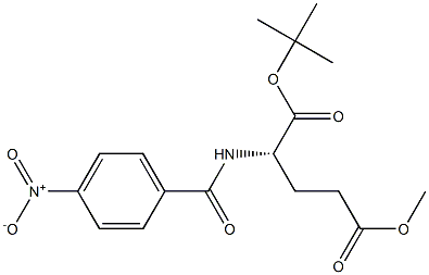 N-(4-Nitrobenzoyl)-L-glutamic acid 1-tert-butyl 5-methyl ester Struktur