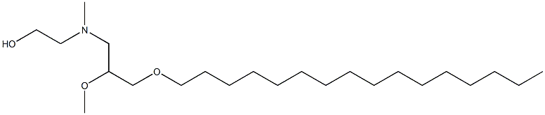 2-[N-(3-Hexadecyloxy-2-methoxypropyl)-N-methylamino]ethanol Struktur