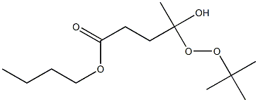 4-(tert-Butylperoxy)-4-hydroxyvaleric acid butyl ester Struktur