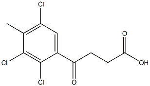 3-(2,3,5-Trichloro-4-methylbenzoyl)propionic acid Struktur