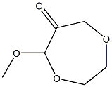 5-Methoxy-1,4-dioxepan-6-one Struktur