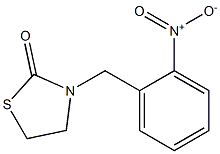 3-(2-Nitrobenzyl)thiazolidin-2-one Struktur