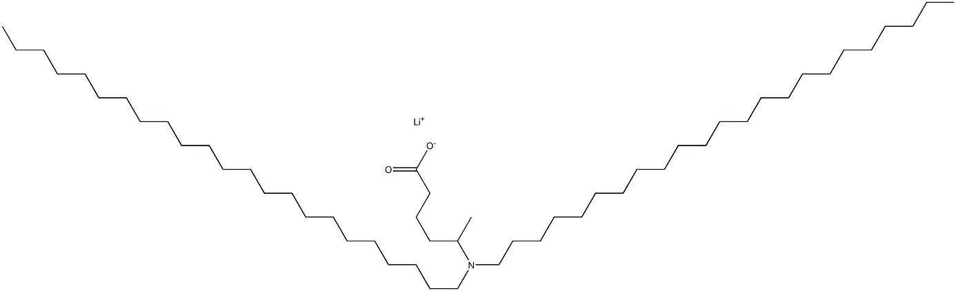 5-(Ditricosylamino)hexanoic acid lithium salt Struktur